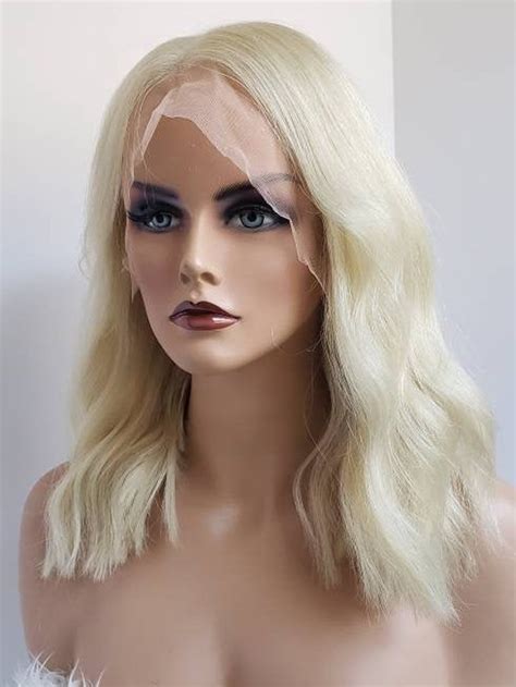 Blonde Full Lace Wig Platinum Blonde Wig Luxury Quality Etsy