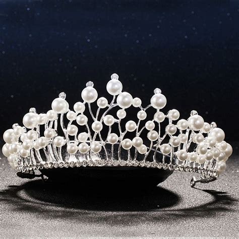 Elegant Crowns And Tiaras Sparkling Crystal Rhinestone Head Hair Tiara