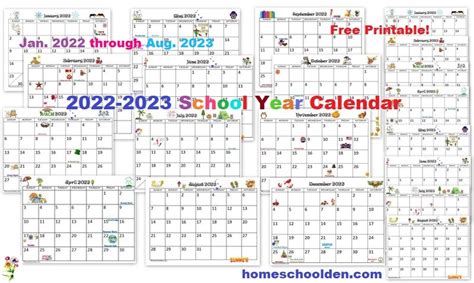 Free 2022 2023 Calendar Printable Chris Honn