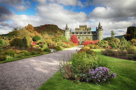 Inveraray Castle Garden In Autumn Photograph By Grant Glendinning Pixels