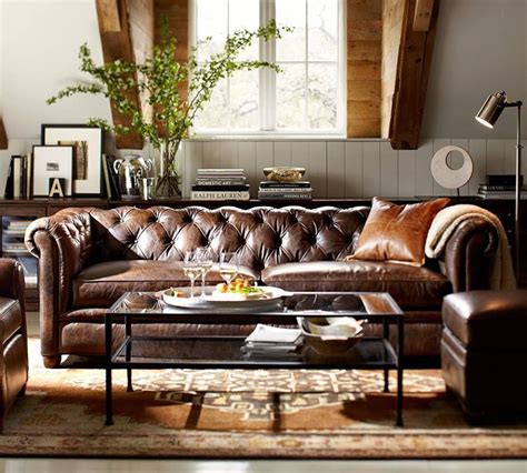 Sillon Chesterfield En Cuero Clasico Y Muy Lindo Chesterfield Sofa