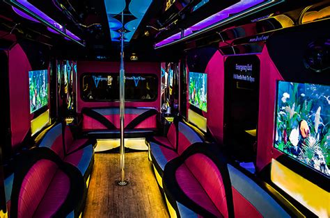 St Louis Party Bus 24 Passenger Pink Party Bus