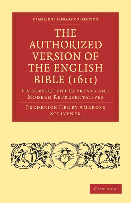 The Authorized Version Of The English Bible 1611