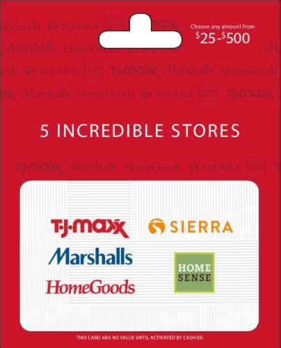 TJ Maxx 25 500 Gift Card Activate And Add Value After Pickup 0 10