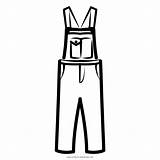 Overalls Coloring Template sketch template