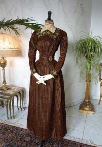 All The Pretty Dresses Edwardian Day Dress In Brown