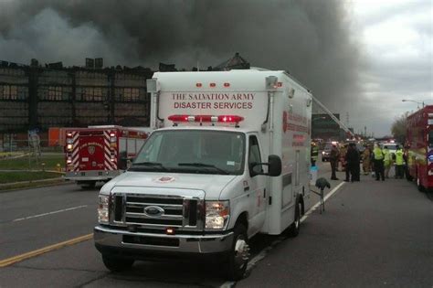 The Salvation Army Responds To Large Industrial Fire In Lackawanna New