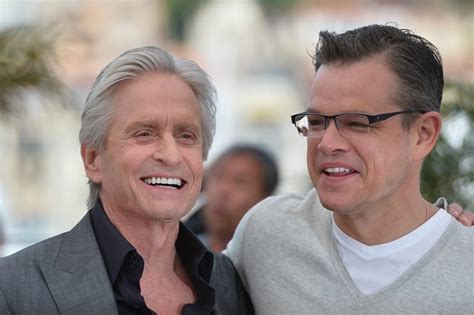 michael douglas and matt damon in cannes for behind the candelabra lainey gossip entertainment