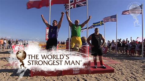 2007 Atlas Stones Pudzianowski V Pfister Worlds Strongest Man