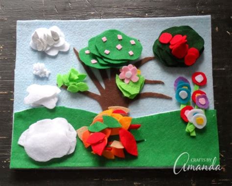 Felt Board Craft 4 Seasons Felt Board Craft Great For Kids