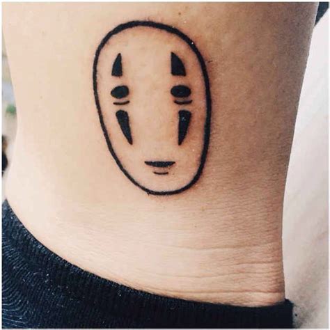 Kaonashi Tattoo Mini Tattoos Face Tattoos Dainty Tattoos Simple