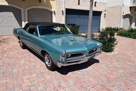 1966 Pontiac Gto 242 Vin Real Reef Turquoise Convertible Classic