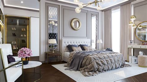 The Neoclassical Style Bedroom 3d Model Max Obj Thiết Kế Nội Thất Nhà