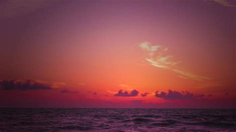 Beach Sunset Sea Ocean Free Image Download