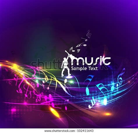 Abstract Music Dance Background Music Event Stock Vector Royalty Free