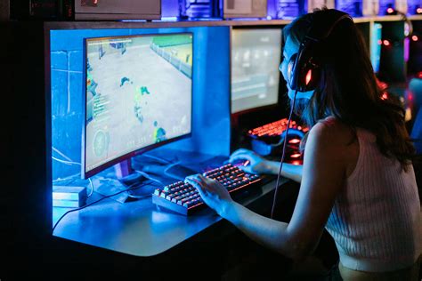 Woman Playing Computer Game · Free Stock Photo