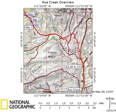 Rye Creek Overview Map