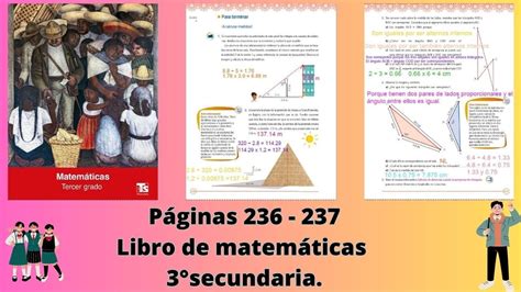Páginas 236 237 Libro De Matemáticas 3° Secundaria Youtube
