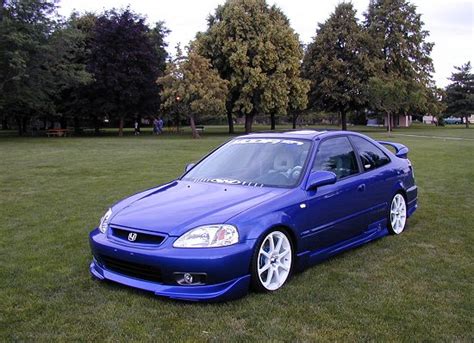 1999 Honda Civic Si Blue Modified Specifications And Pictures