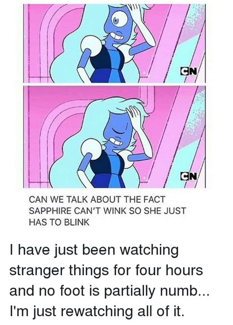Cn Can We Talk About The Fact Sapphire Cant Wink So She Just Has To