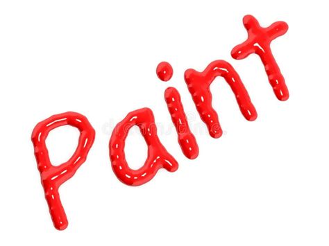 Paint Word Stock Illustration Illustration Of Font Blood 67433451