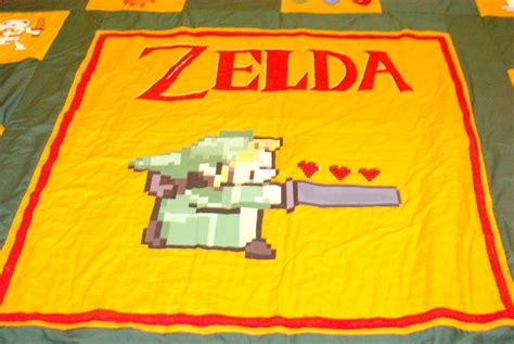 Hand Painted Zelda Themed Quilt · How To Make A Patchwork Quilt · Art