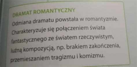 objasnij pojęcie dramat romantyczny - Brainly.pl