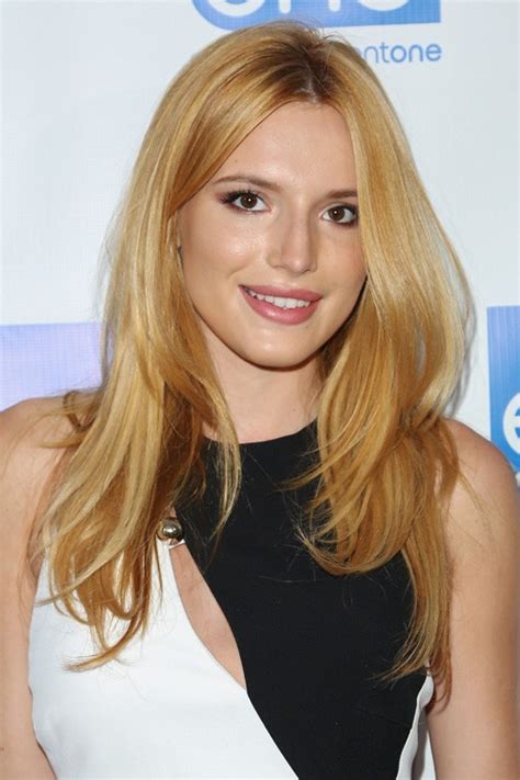 Bella Thorne Straight Honey Blonde Long Layers Hairstyle Steal Her Style