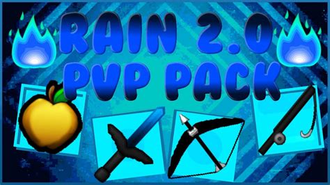 Minecraft Rain 20 Blue Pvp Texture Pack 171819 Mc