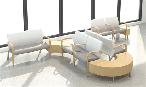 Fascinating Waiting Room Design Ideas With White Color Benches And