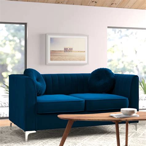 Henley Chesterfield Loveseat And Reviews Allmodern Modern Sofa