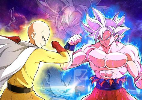 Goku Ultra Instinct Vs Saitama By Prayogoz On Deviantart