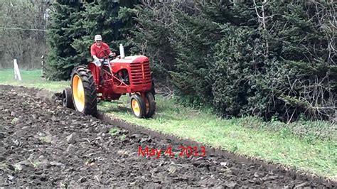 1953 Massey Harris 33 Plowing With Mh 2 Bottom Trip Plow Youtube