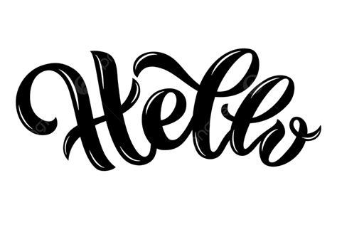 Hello Text Vector Png Images Vector Illustration Of Hello Text For