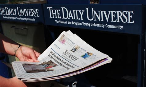 End Of An Era The Daily Universe To Print Final Weekly Paper April 13