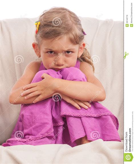 Angry Child Sad Girl Stock Photo Image Of Disappointing