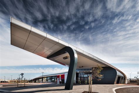 Contemporary New Train Station Transport Hub In Perth With Large Entry