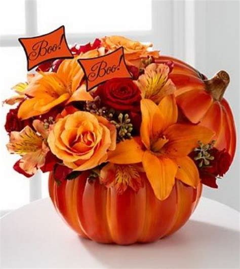 Fall Pumpkin Flower Centerpiece Pictures Photos And Images For