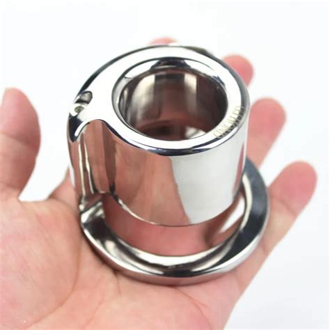 5 Sizes Scrotum Pendant Stretchers Balls Cock Ring Locking Ring Chastity Device Stainless Steel