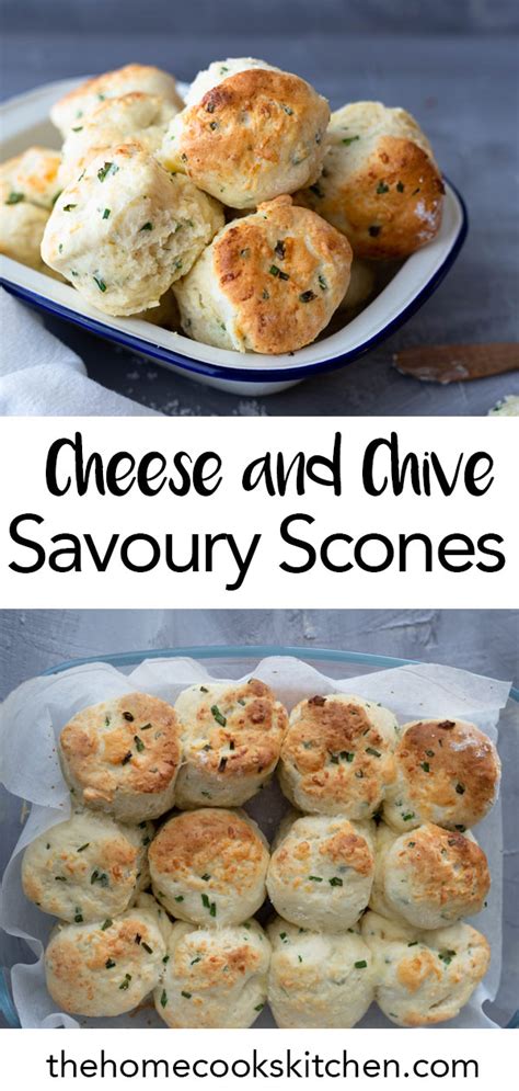 Cheese And Chive Savoury Scones The Home Cook S Kitchen