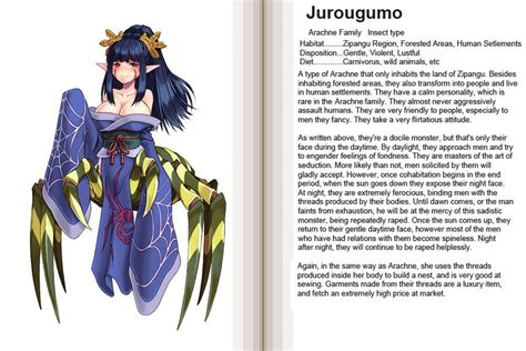 Jorougumo Monster Girl Encyclopedia Drawn By Kenkou Cross Danbooru