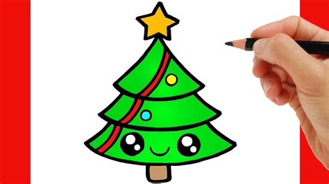 Como Dibujar Un Arbol De Navidad Youtube