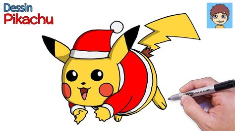 Comment Dessiner Pikachu Pour Noel Facilement Dessin Facile A Faire