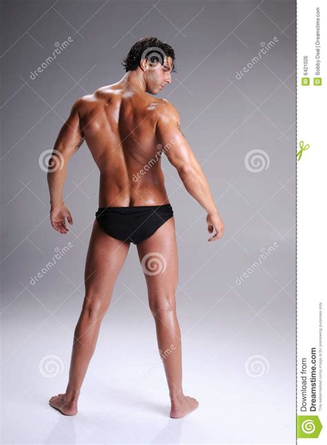 Muscle Man In Briefs Royalty Free Stock Image Image 6421026