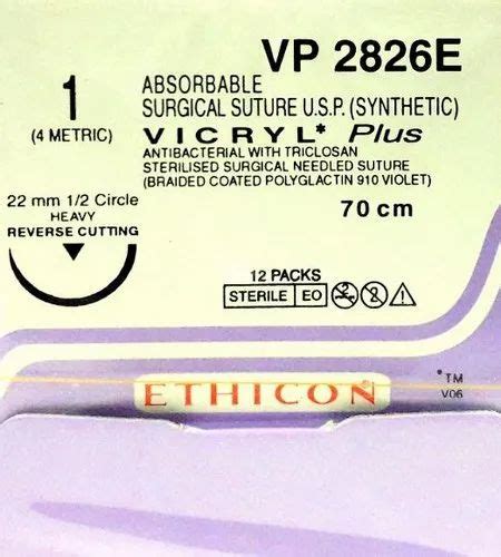 Ethicon Absorbable Sutures Synthetic Vp2826e 23 Mm Rs 5025 Box