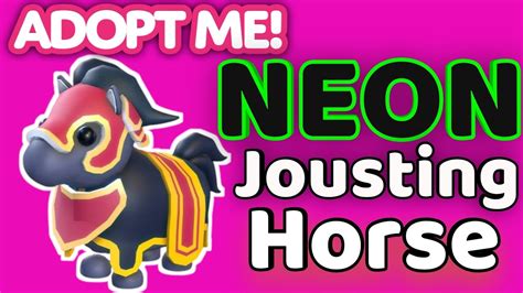 I Made A Neon Jousting Horse Adopt Me Halloween Final Week Youtube