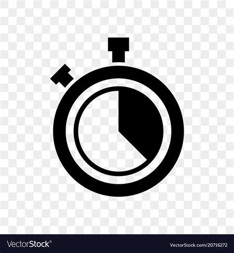 Stopwatch Countdown Clock Buttons Icon Royalty Free Vector