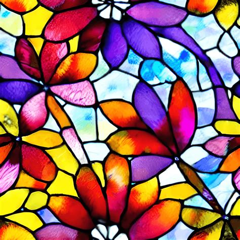 3d Seamless Stained Glass Pattern · Creative Fabrica