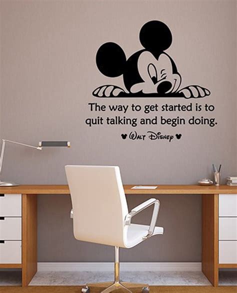 The Way To Get Started Is Walt Disney Inspirational Quote Wall Etsy