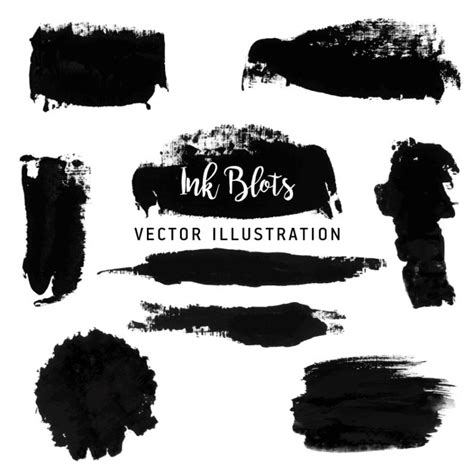 Free Vector Black Paint Strokes